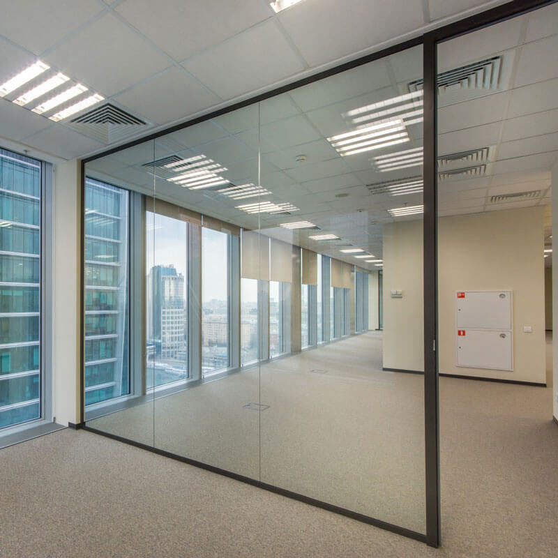 interior office glass partition